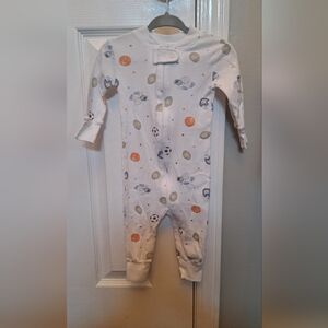 Magnolia White and Blue Bodysuit One Piece